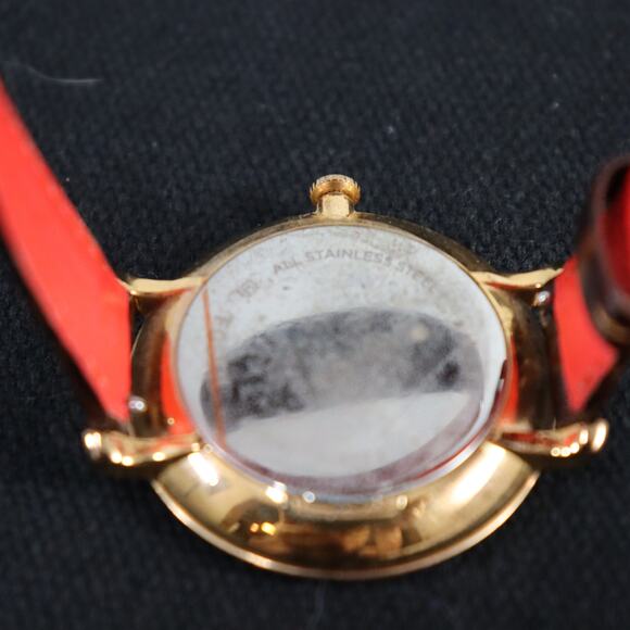 Fossil Women’s Gold Tone Watch w/ Brown Leather Wrap Strap – Untested - Picture 2 of 4